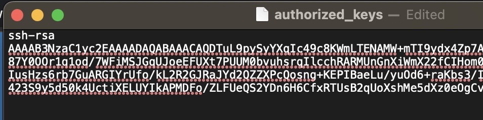 SSH key copy/paste